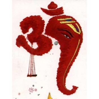 Om symbol as Ganesha